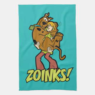 Scooby-Doo and Shaggy Zoinks! Tea Towel