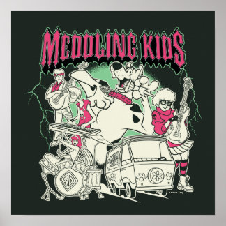 Scooby-Doo and the Gang Meddling Kids Punk Band Poster
