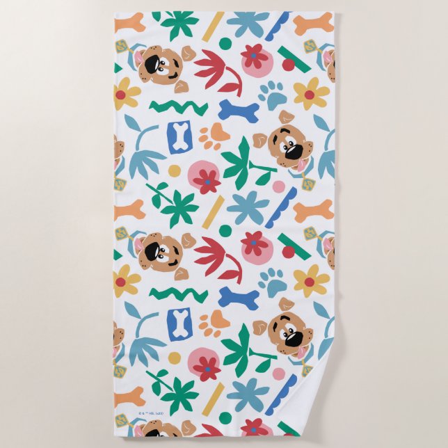 Scooby-Doo | Baby Scooby-Doo So Cute Pattern Beach Towel (Front)
