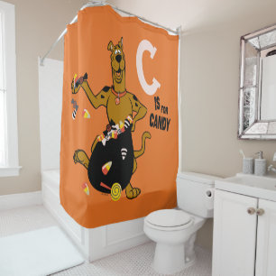 Scooby-Doo C is for Candy Shower Curtain