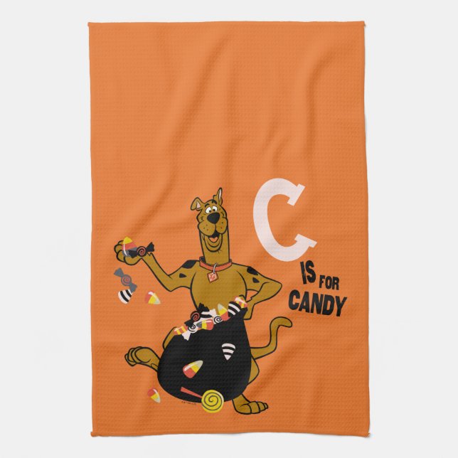 Scooby-Doo | C is for Candy Tea Towel (Vertical)