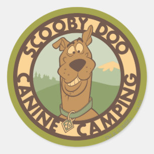 Scooby-Doo "Canine Camping" Classic Round Sticker