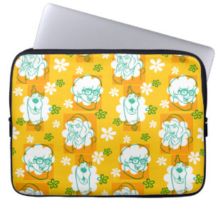 Scooby-Doo Character Floral Pattern Laptop Sleeve
