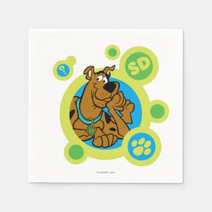 Scooby-Doo Circles SD Badge Napkin