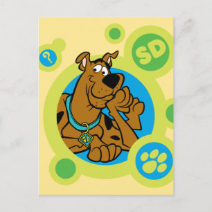 Scooby-Doo Circles SD Badge Postcard