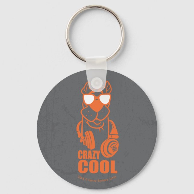 Scooby-Doo "Crazy Cool" Headphone Graphic Key Ring (Front)