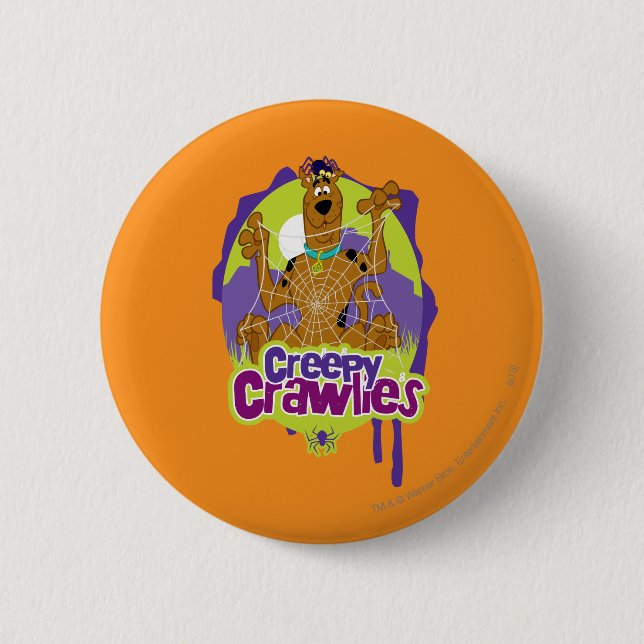Scooby-Doo Creepy Crawlies 6 Cm Round Badge (Front)