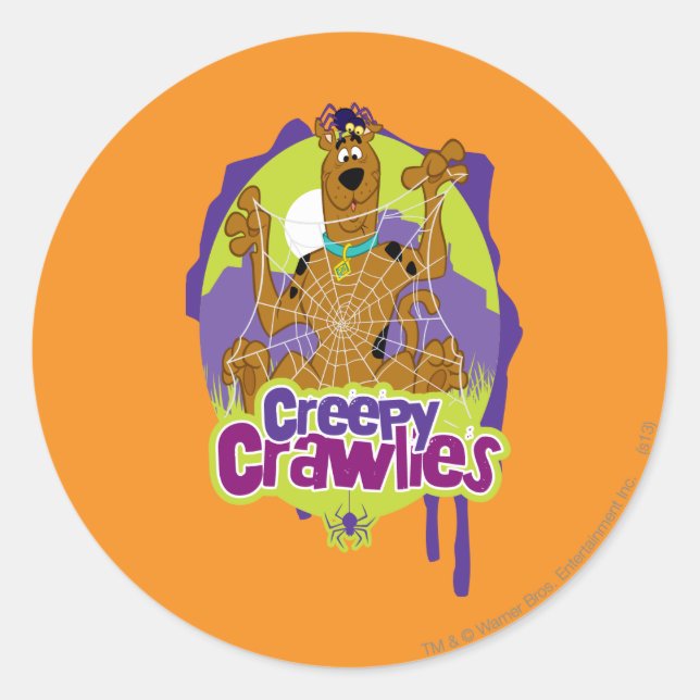 Scooby-Doo Creepy Crawlies Classic Round Sticker (Front)