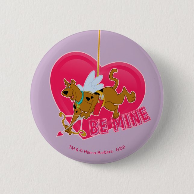 Scooby-Doo Cupid - Be Mine 6 Cm Round Badge (Front)