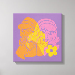 Scooby-Doo   Daphne Flower Portrait Canvas Print