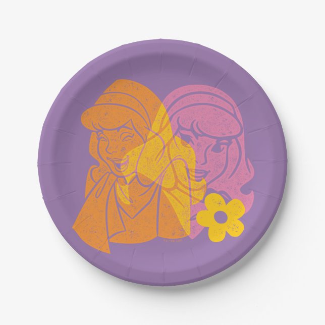 Scooby-Doo | Daphne Flower Portrait Paper Plate (Front)