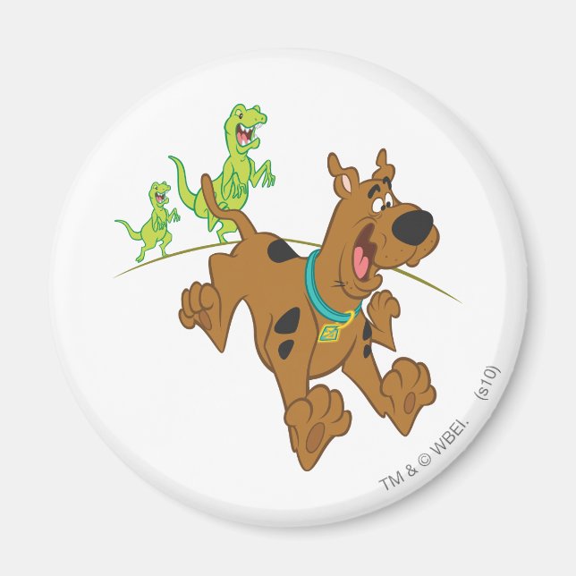 Scooby-Doo Dinosaur Escape Magnet (Front)