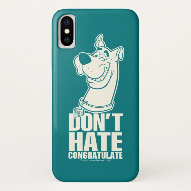 Scooby-Doo "Don't Hate, Congratulate" Graphic Case-Mate iPhone Case (Back)