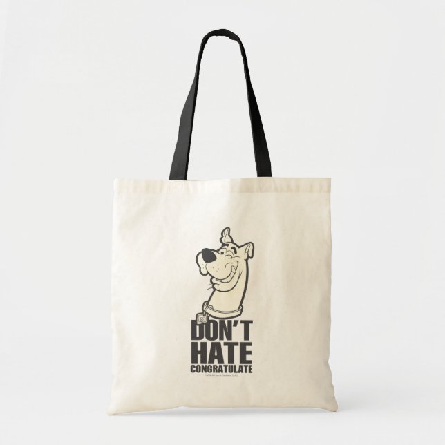Scooby-Doo "Don't Hate, Congratulate" Graphic Tote Bag (Front)