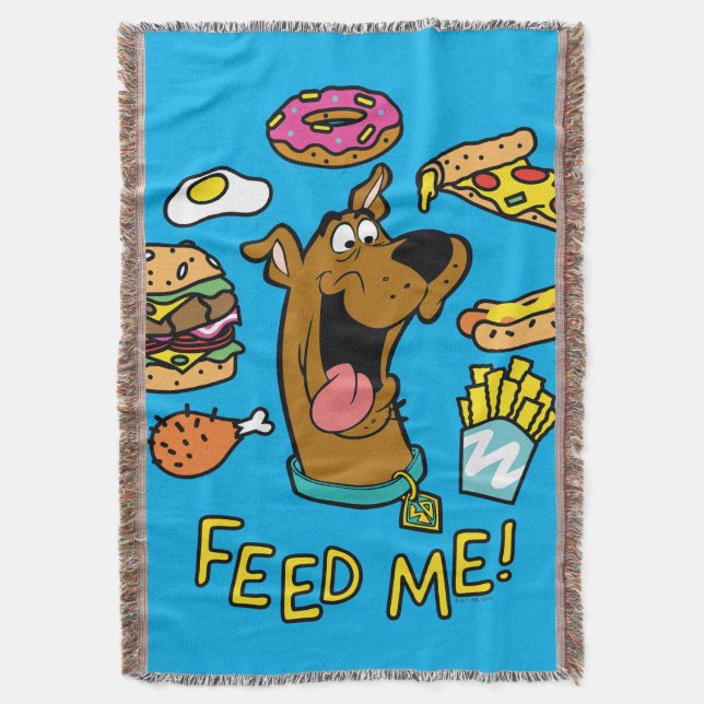 Scooby-Doo Feed Me! Throw Blanket (Front Vertical)