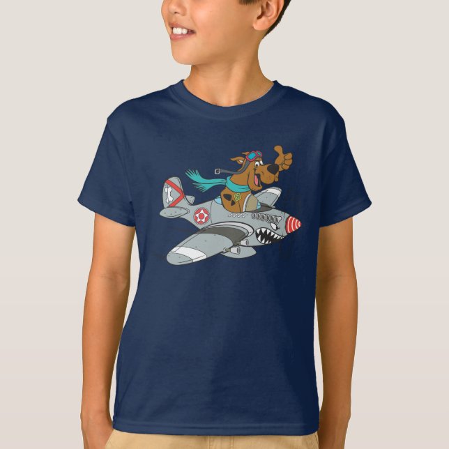 Scooby-Doo Flying Plane T-Shirt (Front)