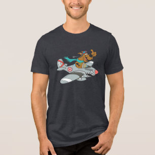 Scooby-Doo Flying Plane Tri-Blend Shirt