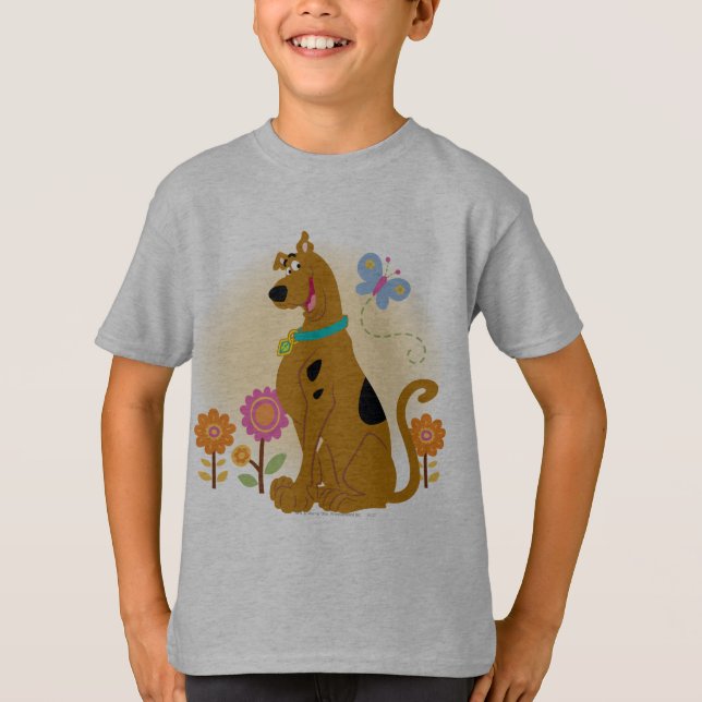 Scooby-Doo Following Butterfly T-Shirt (Front)