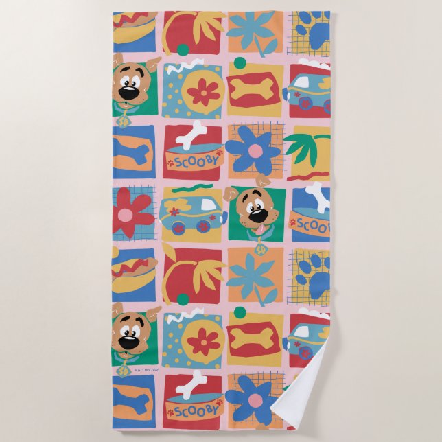 Scooby-Doo | Fun Baby Pattern Beach Towel (Front)