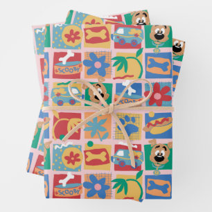 Scooby-Doo   Fun Baby Pattern Wrapping Paper Sheet