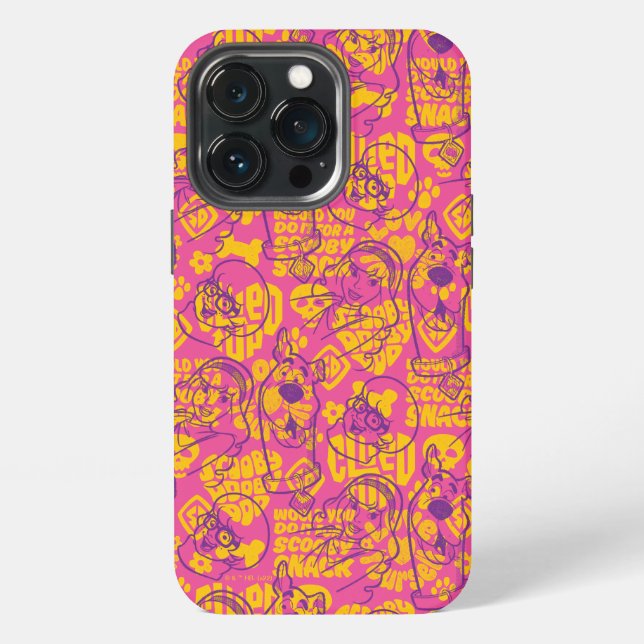 Scooby-Doo | Funky Flower Pattern iPhone Case (Back)