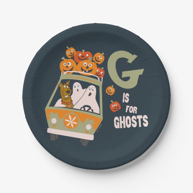 Scooby-Doo | G is for Ghosts Paper Plate (Front)