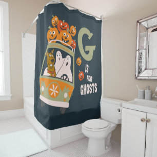 Scooby-Doo G is for Ghosts Shower Curtain