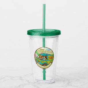 Scooby-Doo   Gang Driving Through "Crystal Cove" Acrylic Tumbler