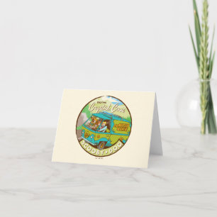 Scooby-Doo   Gang Driving Through "Crystal Cove" Note Card