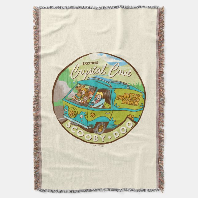 Scooby-Doo | Gang Driving Through "Crystal Cove" Throw Blanket (Front Vertical)