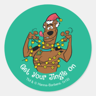 Scooby-Doo "Get Your Jingle On" Classic Round Sticker