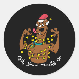 Scooby Doo Get Your Jingle On T Shirt  Classic Round Sticker