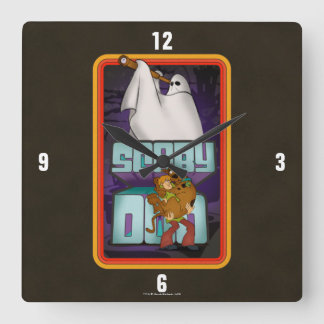 Scooby-Doo | Ghost Looking for Shaggy & Scooby Square Wall Clock