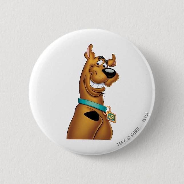Scooby-Doo Grin 6 Cm Round Badge (Front)