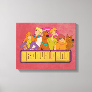 Scooby-Doo | "Groovy Gang" Retro Cartoon Graphic Canvas Print