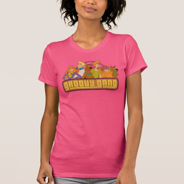 Scooby-Doo | "Groovy Gang" Retro Cartoon Graphic T-Shirt (Front)