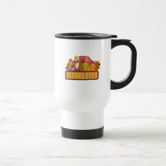 Scooby-Doo | "Groovy Gang" Retro Cartoon Graphic Travel Mug (Right)