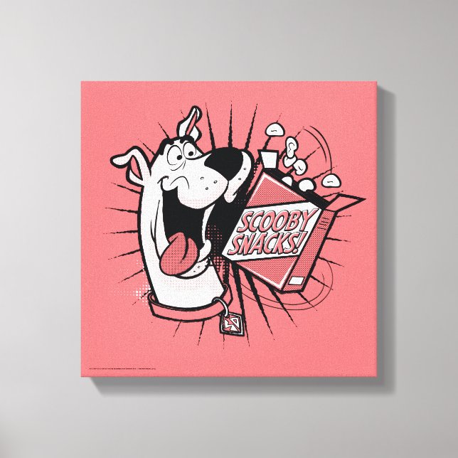 Scooby-Doo Halftone Scooby Snacks Canvas Print (Front)