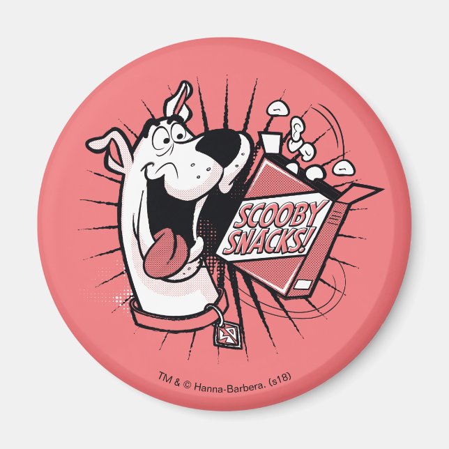 Scooby-Doo Halftone Scooby Snacks Magnet (Front)