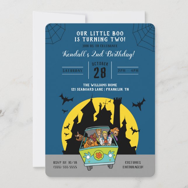 Scooby-Doo | Halloween 2nd Birthday Invitation (Front)