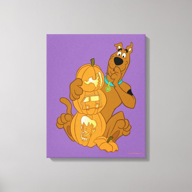 Scooby-Doo | Halloween Jack-O-Lantern Canvas Print (Front)