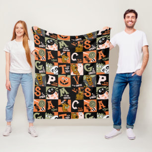 Scooby-Doo   Halloween Pattern Fleece Blanket