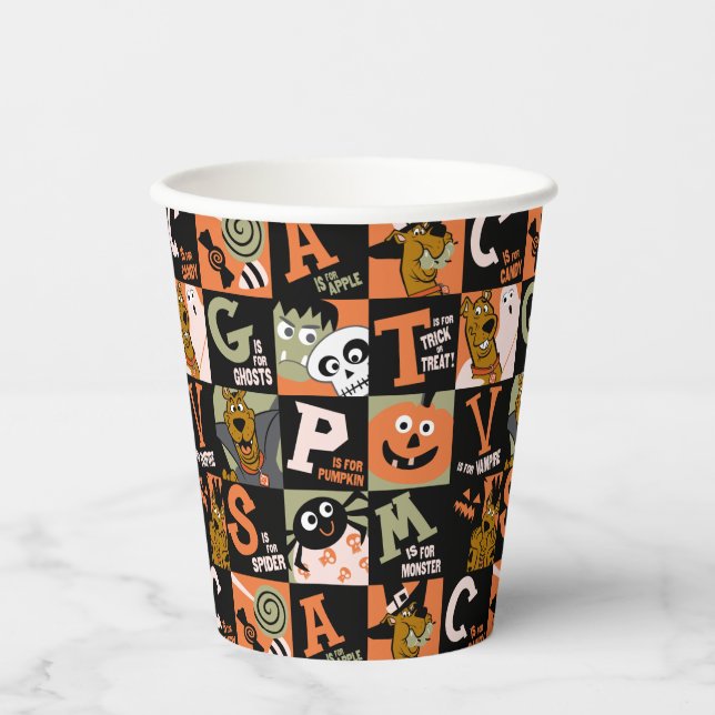 Scooby-Doo | Halloween Pattern Paper Cups (Front)
