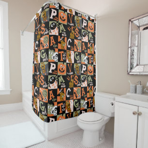 Scooby-Doo Halloween Pattern Shower Curtain