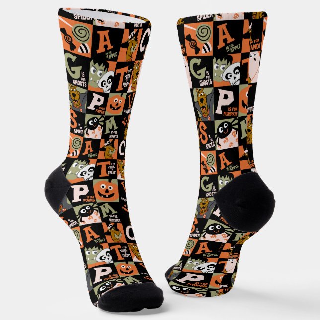 Scooby-Doo | Halloween Pattern Socks (Angled)