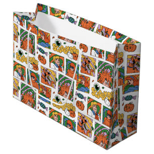 Scooby-Doo Halloween Photos Pattern Large Gift Bag