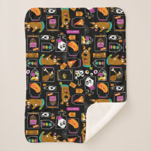 Scooby-Doo   Halloween Scooby-Doo Pattern Sherpa Blanket