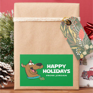 Scooby-Doo Happy Face   Personalized Rectangular Sticker