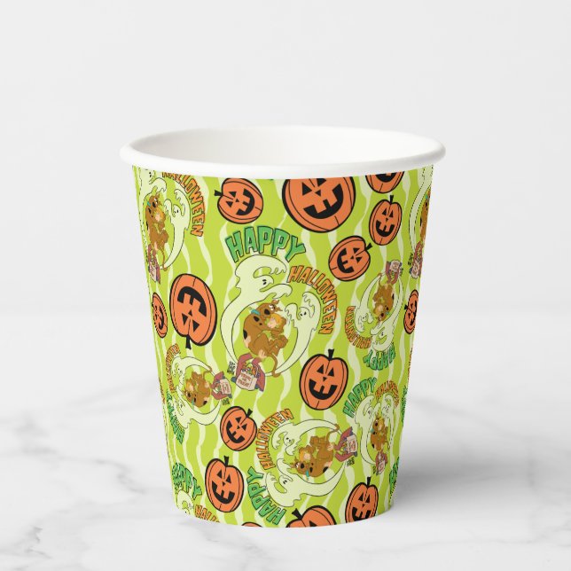 Scooby-Doo | Happy Halloween Pattern Paper Cups (Front)