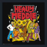 Scooby-Doo | "Heavy Meddle" Graphic Poster<br><div class="desc">Check out Scooby-Doo and the gang posing for this metal music band inspired graphic: "Heavy Meddle".</div>